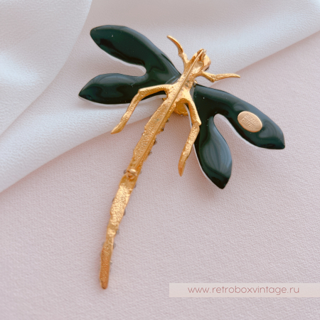 ALEXIS BITTAR Брошь "Бежевая стрекоза"
