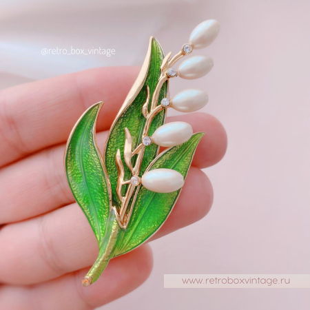 MONET Брошь «Майский ландыш»