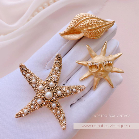 NAPIER Брошь «Жемчужная морская звезда»