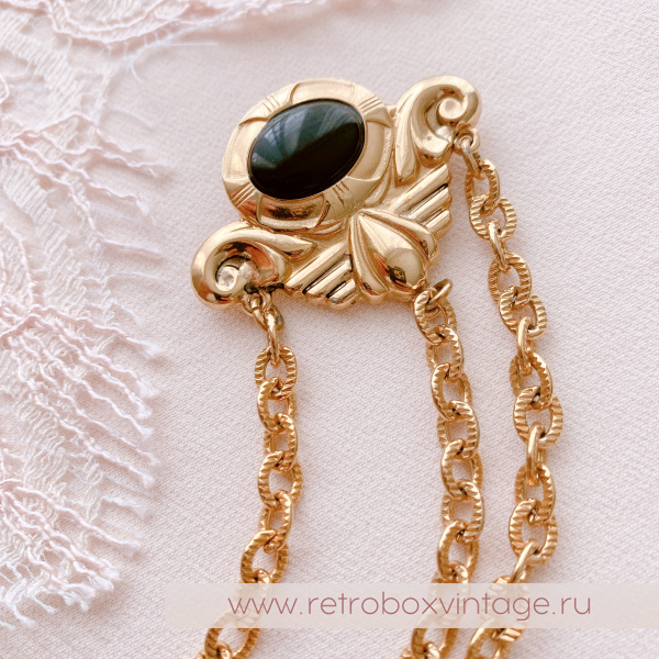 Брошь-шатлен "Сказка Шахерезады с флер-де-лисом" NO NAME