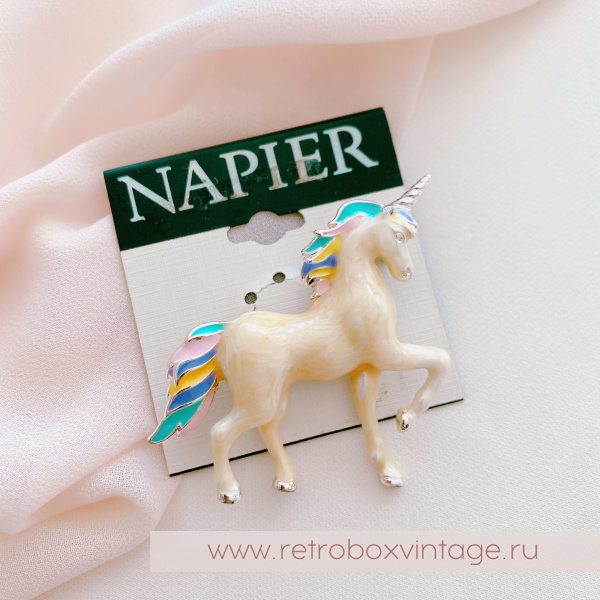 NAPIER Брошь «Волшебный единорог»
