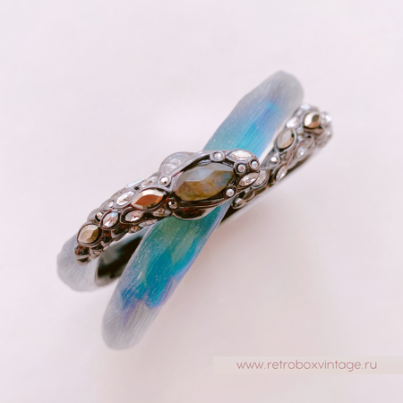 ALEXIS BITTAR Браслет "Магическая имперская змея" Коллекция IMPERIAL NOIR