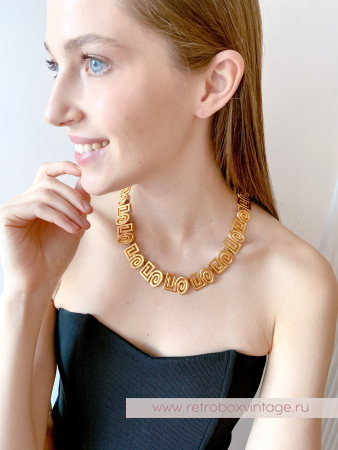 ANNE KLEIN Ожерелье "Золотые арабески"