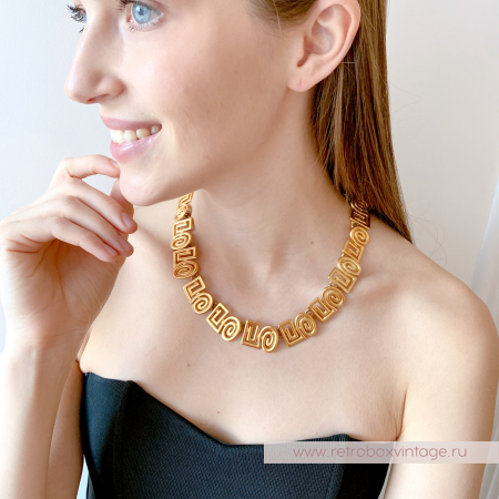 ANNE KLEIN Ожерелье "Золотые арабески"