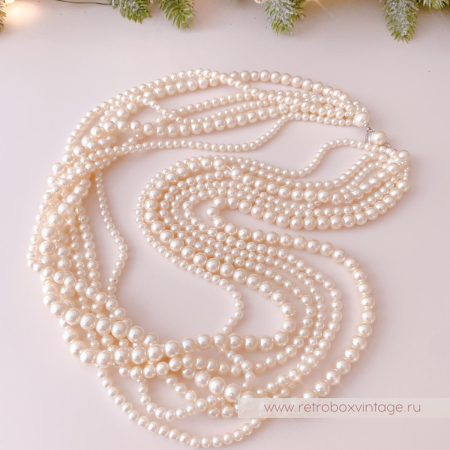 MARVELLA Ожерелье «Жемчужные каскады» шесть нитей