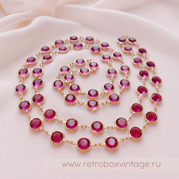 SWAROVSKI Нить безелей «Пурпурный соблазн»