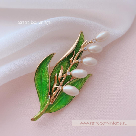 MONET Брошь «Майский ландыш»