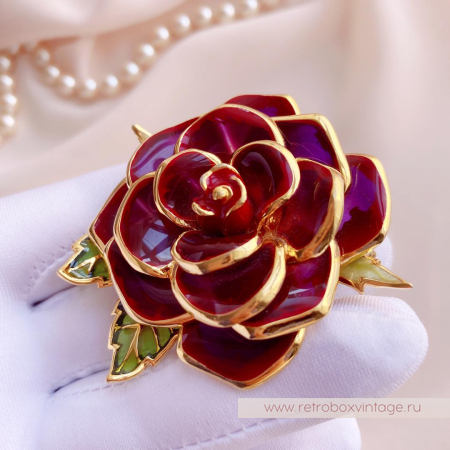 JOAN RIVERS Брошь «Роза-королева цветов»