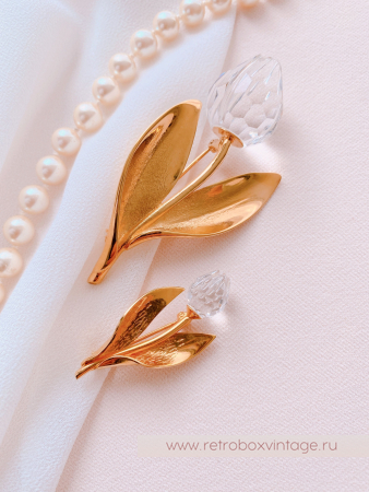 SWAROVSKI Брошь "Хрустальный тюльпан" Коллекция Crystal Memories