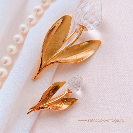 SWAROVSKI Брошь "Хрустальный тюльпан" Коллекция Crystal Memories