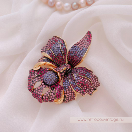 JOAN RIVERS Брошь «Пурпурная орхидея»