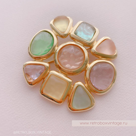 JOAN RIVERS Брошь «Шанель-пастель» (уценка)