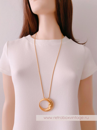 ANNE KLEIN Кулон на цепочке «Полумесяц»
