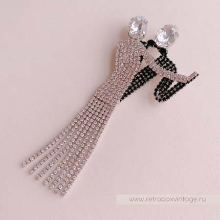 BUTLER AND WILSON Брошь «Танцоры танго»