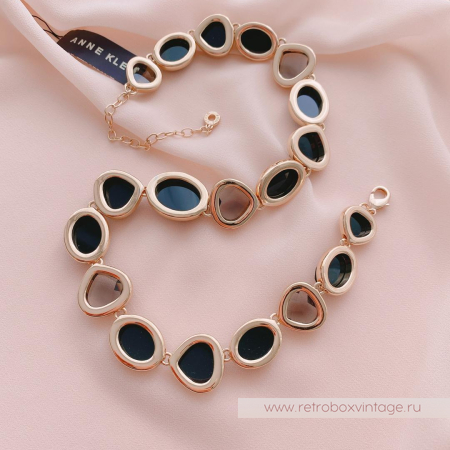 ANNE KLEIN Ожерелье «Морские камушки: сила ночи»