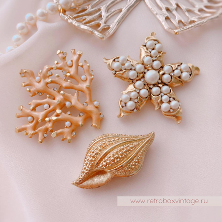 ST.JOHN Брошь «Кораллы»