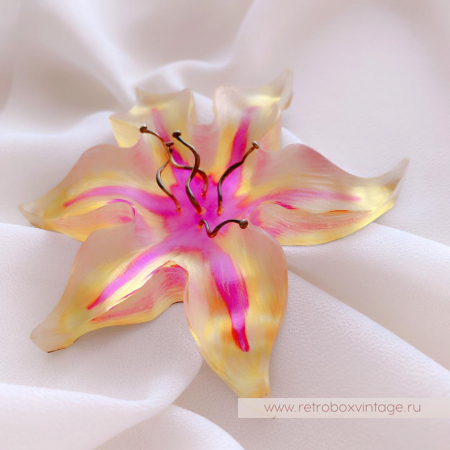 ALEXIS BITTAR Брошь «Цветок рассвета - лилия»