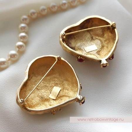 JoiES SALVADOR DALI Брошь «Гранатовое сердце»