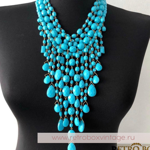 JOAN RIVERS Ожерелье «Бирюзовый водопад»