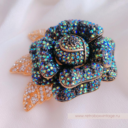 JOAN RIVERS Брошь «Ночная роза»