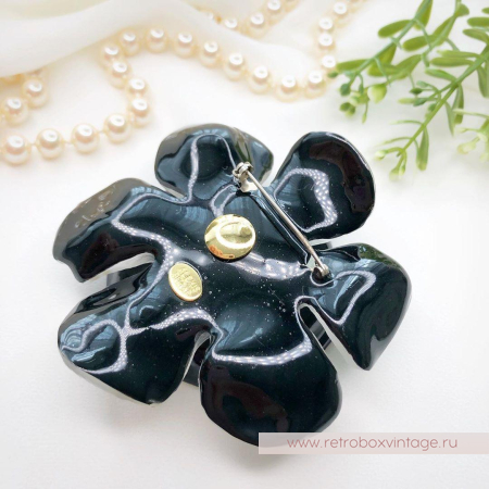 ALEXIS BITTAR Брошь «Лунный серебристый цветок»