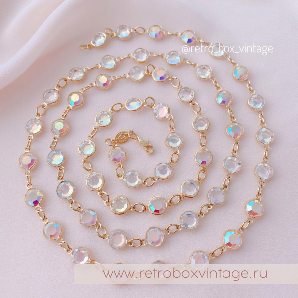 NO NAME Нить безелей «Золото утра: северное сияние»