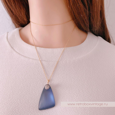 ALEXIS BITTAR Кулон на цепочке «Осколки серебристого метеорита»