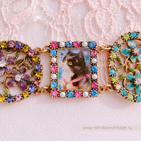 SWEET ROMANCE Браслет "Кошки и цветы"
