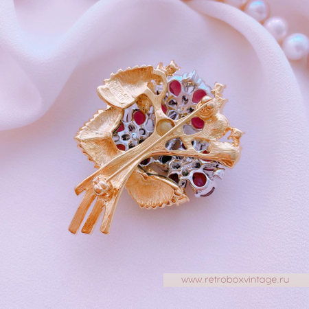 NOLAN MILLER Брошь «Букет фиалок»