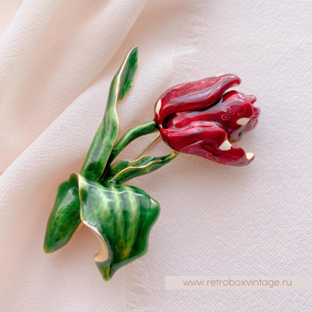 MFA Брошь «Красный тюльпан»