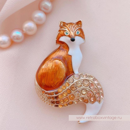 NAPIER Брошь "Рыжая лиса"