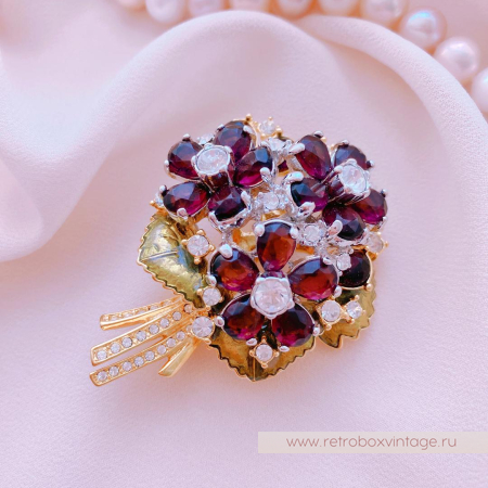 NOLAN MILLER Брошь «Букет фиалок»