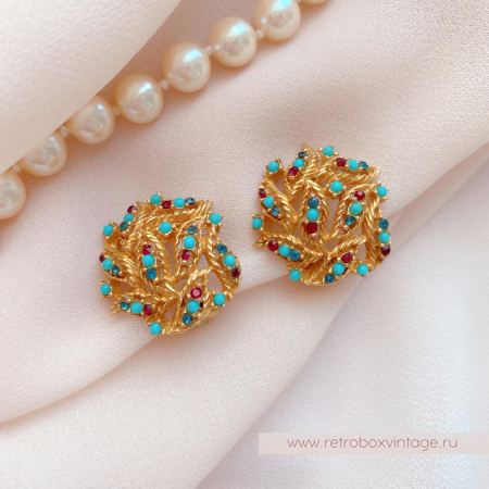 CINER Клипсы «Летний день с капельками бирюзы»