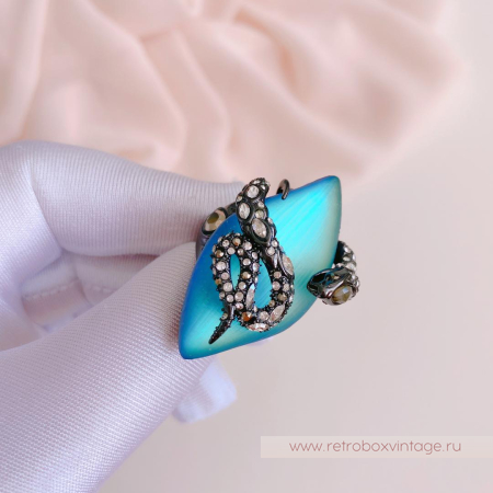 ALEXIS BITTAR Кольцо «Магическая имперская змея» (размер 17)