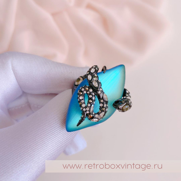 ALEXIS BITTAR Кольцо «Магическая имперская змея» (размер 17)