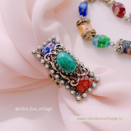 SWEET ROMANCE Кольцо «Цветущий луг: красные»