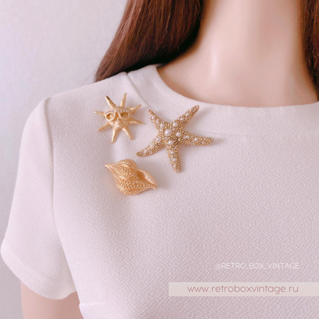 NAPIER Брошь «Жемчужная морская звезда»