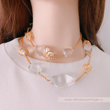 ALEXIS BITTAR Ожерелье длинное «Льдинки на солнце»