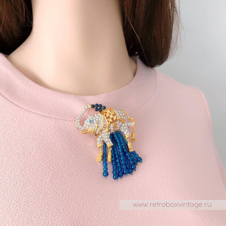 AVON / ELIZABETH TAYLOR Брошь «Купание слона»