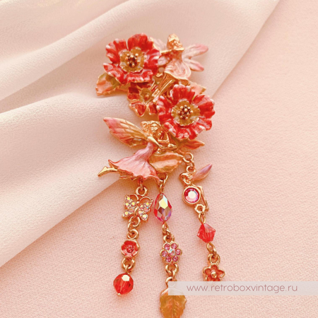 KIRKS FOLLY Брошь "Феи маков"