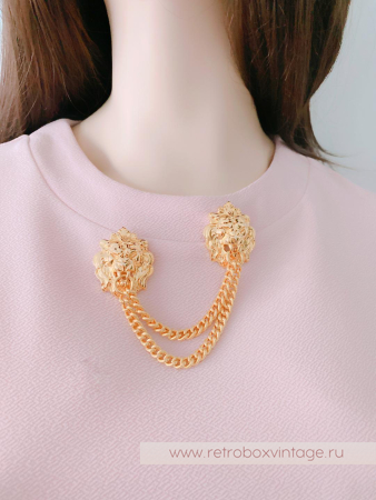 ANNE KLEIN Брошь-шатлен «Светская львица»