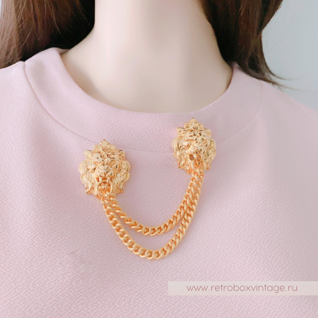 ANNE KLEIN Брошь-шатлен «Светская львица»