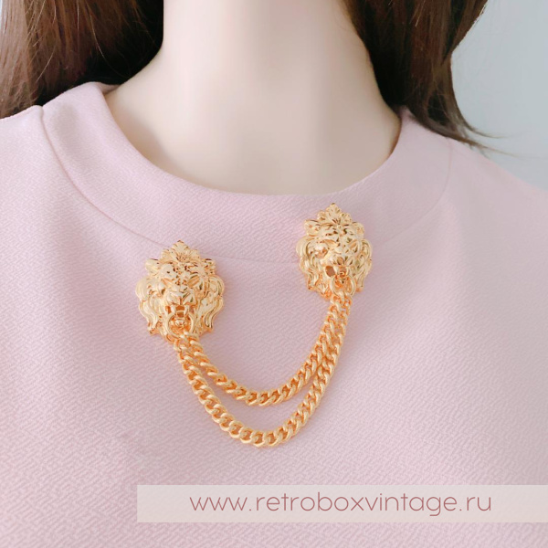 ANNE KLEIN Брошь-шатлен «Светская львица»