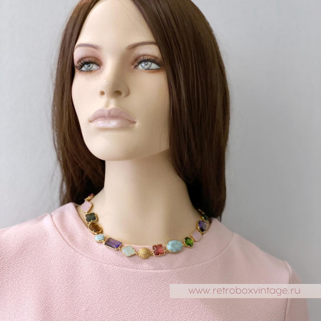 CAROLEE Ожерелье «Морские камушки-самоцветы»