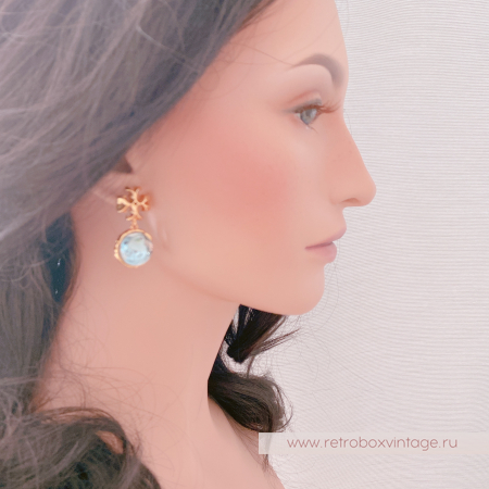 TORY BURCH Серьги «Голубой лед»