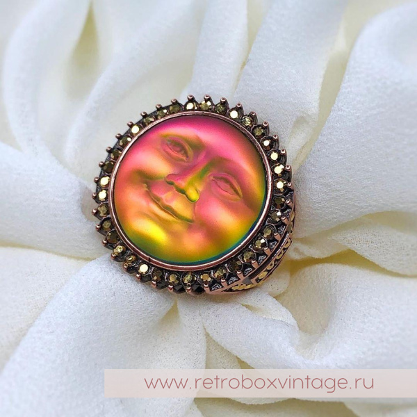 KIRKS FOLLY Кольцо «Лунная нимфа: хамелеон фуксия»