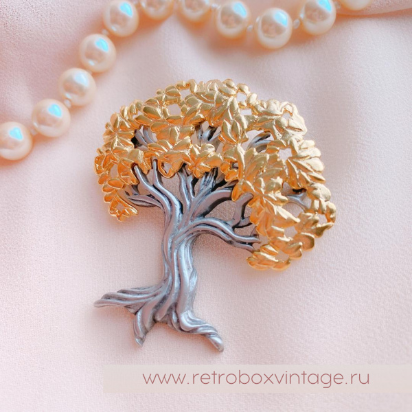 JJ / JONET JEWELRY Брошь "Древо жизни"