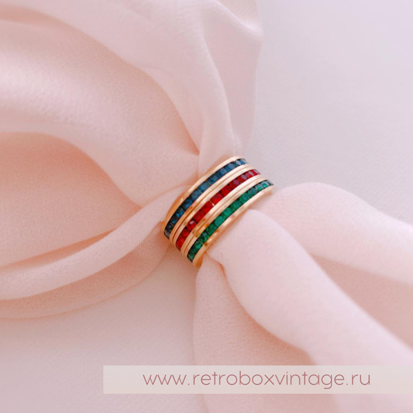 JOAN RIVERS Трио колец «Кристальные дорожки этернити»