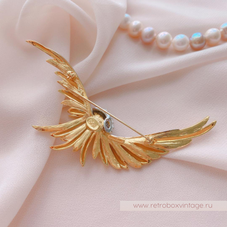 JOAN RIVERS Брошь «Золотая птица счастья» JOAN RIVERS Брошь «Золотая птица счастья»