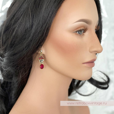 SWEET ROMANCE Браслет «Вечная любовь: гранатовое стекло»